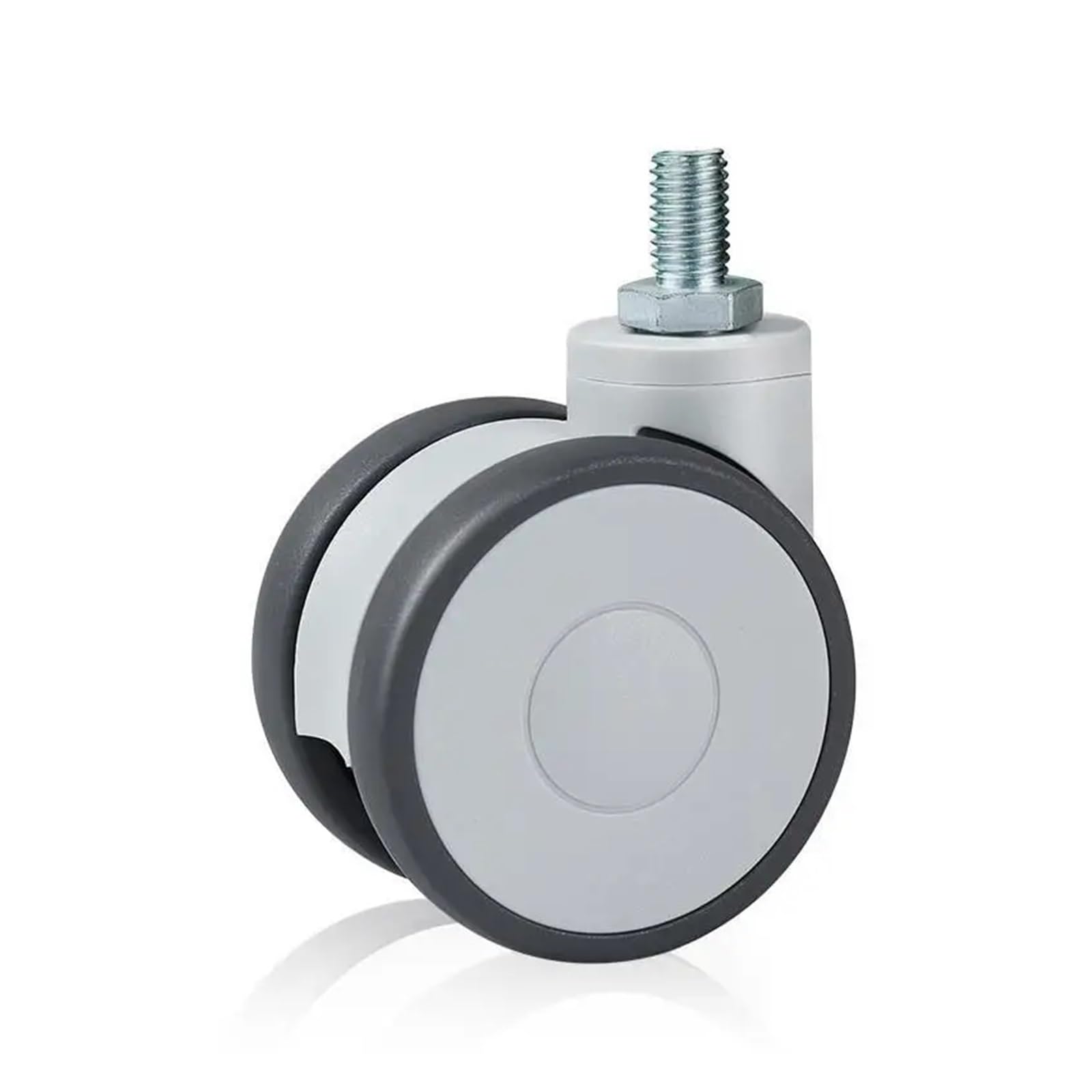 MXXDMOPD 4 Pieces/lot 3-inch Instrument Beauty Silent TPR Caster/Monitor Hand Push Double-Piece Caster/Caster(Activity,M10x20mm)