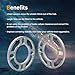 YONGSHENGONE 4 Pack Universal Wheel Spacers, 10mm (3/8