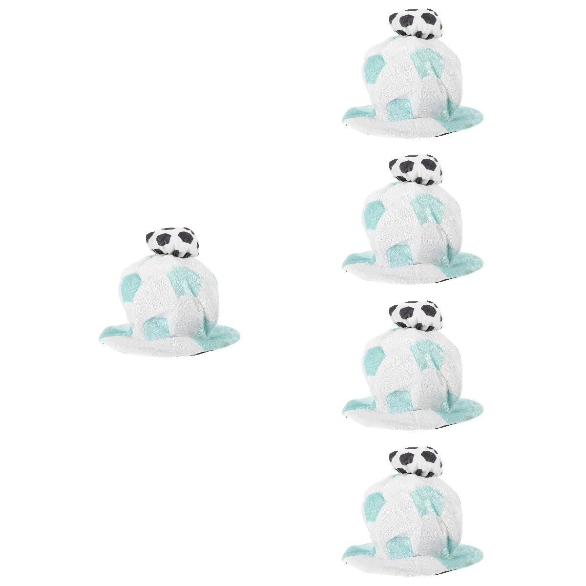 ibasenice 5pezzi Cappello Sportivo Divertente per di Calcio Accessorio Costume per Eventi Sportivi Cappello Pile Leggero e Traspirante per Feste e Celebrazioni Argentina