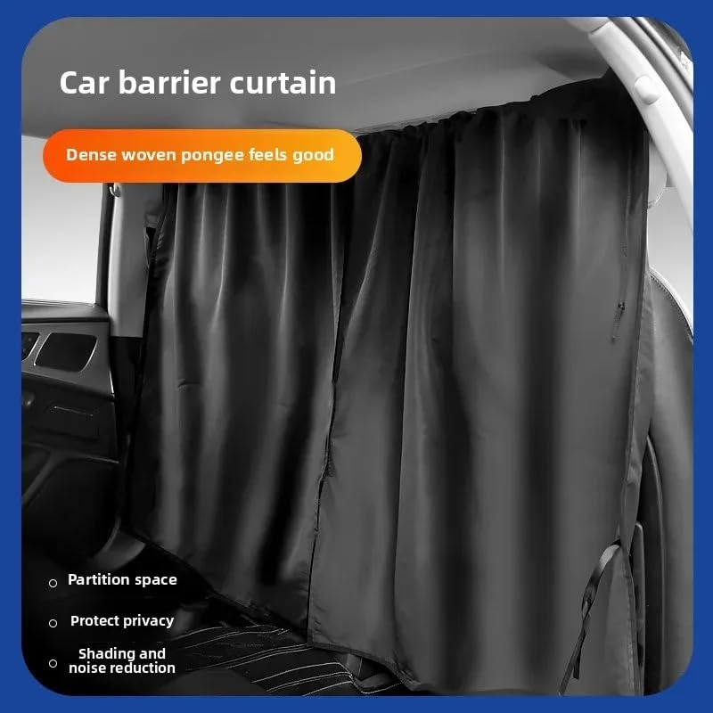 Rideau Voiture, Rideau Occultant Voiture Rideau de séparation for siège arrière Voiture, Pare-Soleil spécial Bus et fourgonnette, séparateur Avant Automobile(C 4pcs)