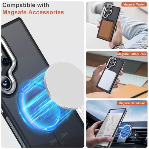 Image of MALEWOLF Magnetic Case for Samsung Galaxy S23 Ultra, Slim Matte Cover