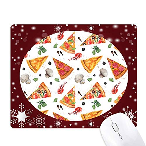Tapis de souris pizza et flocon de neige contre la monotonie de votre bureau