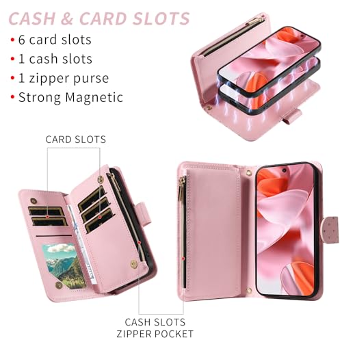 Coque Pixel 9 Asuwish rose antichoc pour smartphone Google - 3
