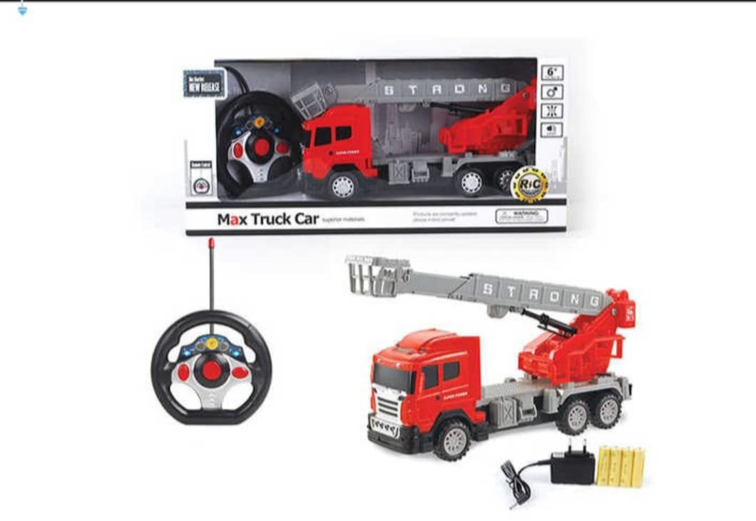 Fire Engine Remote Control Toy Truck For Kids, Multicolor Amazon.in