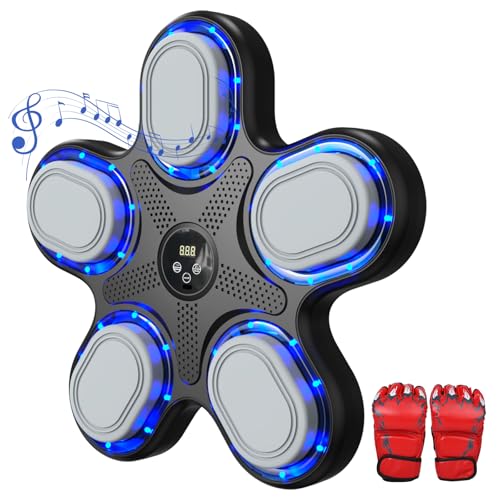COUOMOXA 2025 Punching Bag for Adult: Electronic Music Boxing Machine - Punching Pad Smart Bluetooth Workout Wall Mounted - Gifts for Home Office