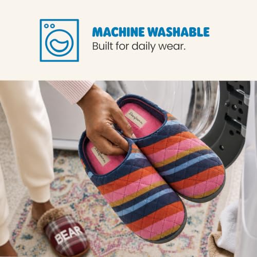 Image of Leslie Terry Clog House Shoes with Memory Foam, Indoor Slippers with Wide Widths