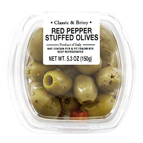 Fresh Pack Red Pepper Stuffed Olives, 5.3 oz