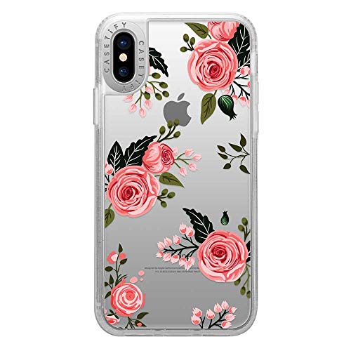Casetify Grip Case Pink Floral Roses for iPhone Xs/X Cases