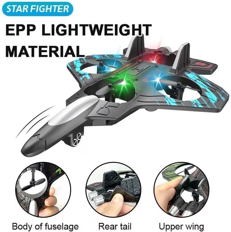 Image of S1 RC Fighter Jet Drone, Black /Blue