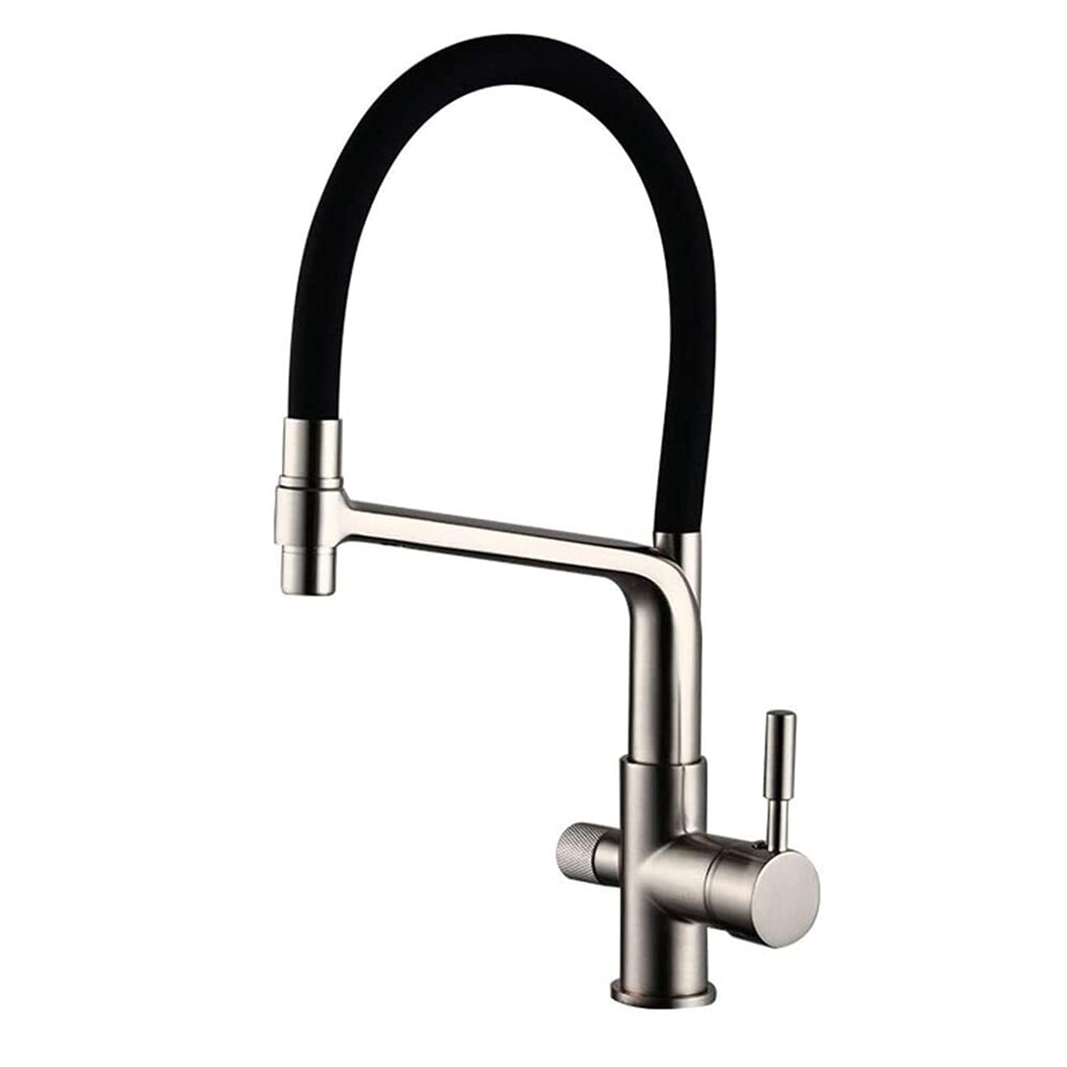 3 Vías Grifo Cocina Osmosis Grifería Filtro Agua Grifos de Fregadero Giratorio con caño, Estilo Moderno Pulverizador de Doble función para purificador de Filtro de Agua y Fregadero de Cocina