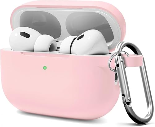 Vista 138 de Funda compatible con AirPods de tercera generación, accesorios de protección de silicona con llavero y kit de limpiador para mujeres y hombres, LED