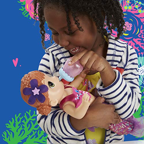 Baby Alive BA Shimmer N Splash Mermaid RED Hair – Bild 4