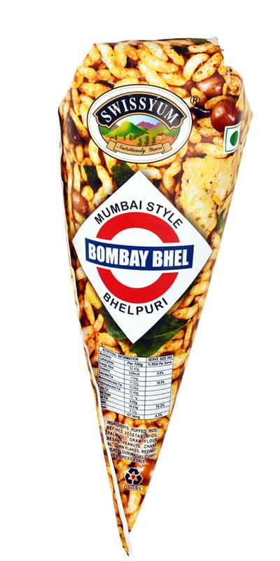 SWISSYUM Bombay Bhel | Pack of 10 | Authentic Indian Bhel Mix | Crispy Tangy Puffed Rice Snack-image-45
