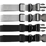 2 Pieces Backpack Chest Strap Adjustable Backpack Sternum Strap Chest Belt with Buckle for Hiking...