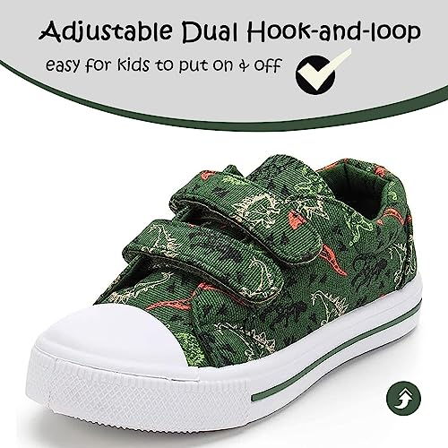 Image of K KomForme Toddler Shoes, Hook & Loop Canvas Sneakers for Boys and Girls | Slip-on, Lightweight, Comfortable