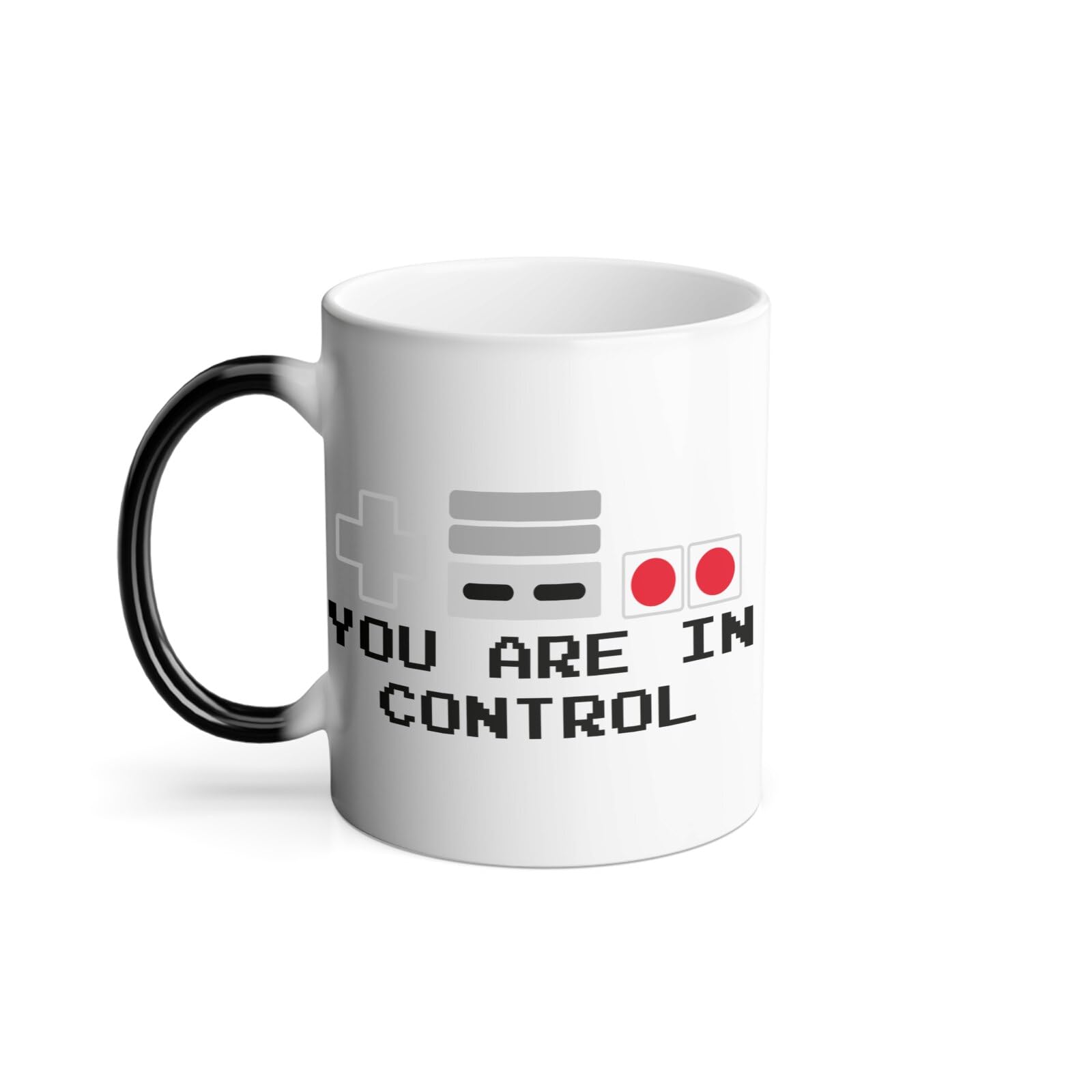 Thermo-Reactive Mug Magic Cup – You Are in Control Controller Console Retro Video Games Classic Arcade – 325 ml