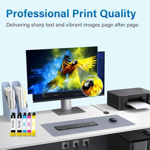 Image of Remanufactured for 222XL Ink Cartridge Combo Pack for 222 for Epson XP-5200
