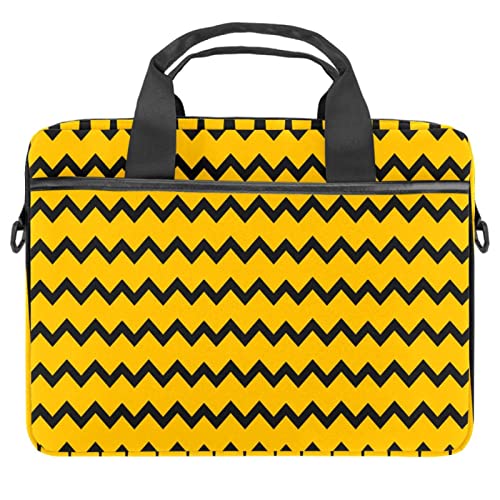 Sacoche ordinateur portable 13 pouces bandoulière housse PC 14 pouces jaune et noire