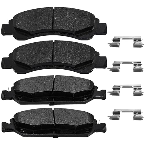 Image of Front Brake Pads For Cadi-llac Escalade XTS, Chevy Avalanche Cheyenne Express Silverado 1500 Suburban Tahoe, GMC Savana Sierra 1500 Yukon XL Brake Pads Semi-Metallic D1363