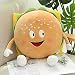 hengguang Dessin Animé Créatif Frites/Hamburger/Pop-Corn/Pizza/Pain/Coussin en Peluche De Jambe De Poulet, Oreiller De Coussin Doux en Peluche Mignon, Cadeau d'anniversaire De Jouets Hamburger