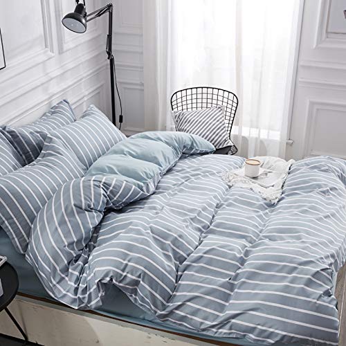 Housse de couette pour lit double solution anti-plis literie facile à border