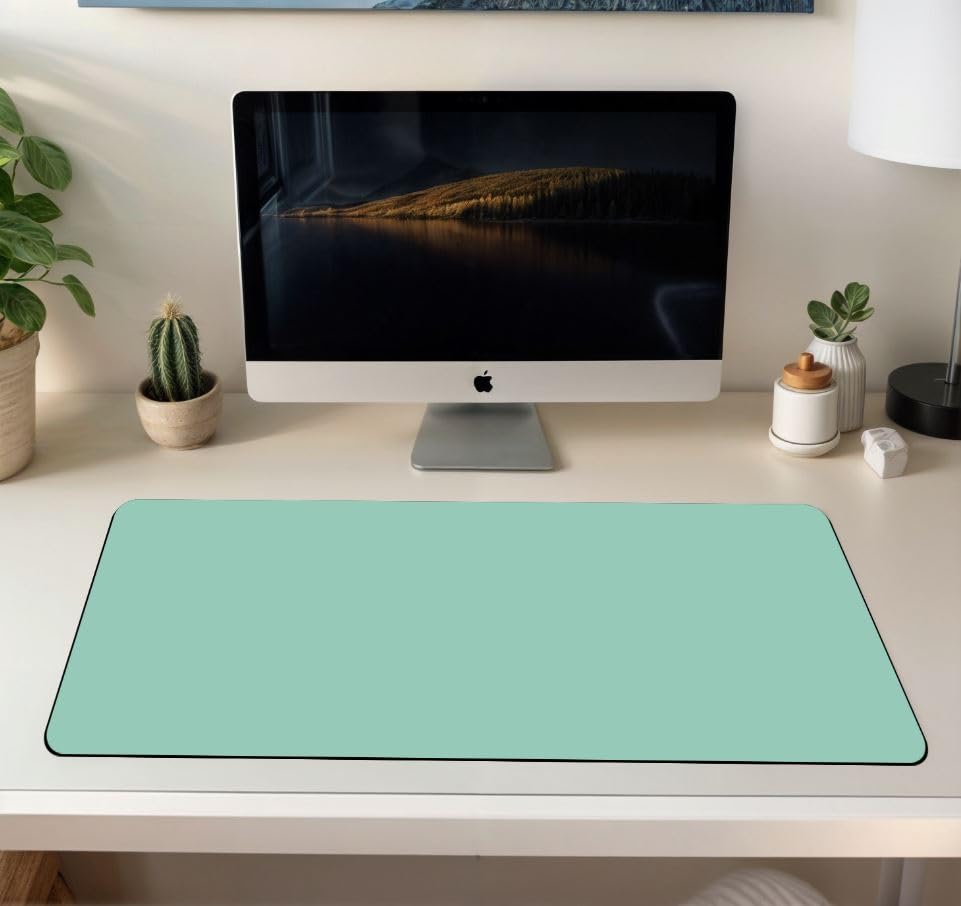 Image of ON TREND Premium Extended Mouse Pad, Large Premium Desk Mat Anti Skid Rubber Base for Desktop Laptop PC Office Gaming (Size- 23 X 11 x 0.12 Inch) (Green Blue)