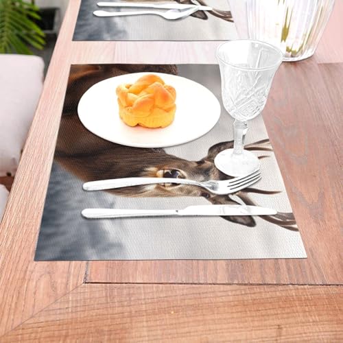 Sets de table antidérapants en PVC lot de 4 pour protéger la table des plats chauds - 7