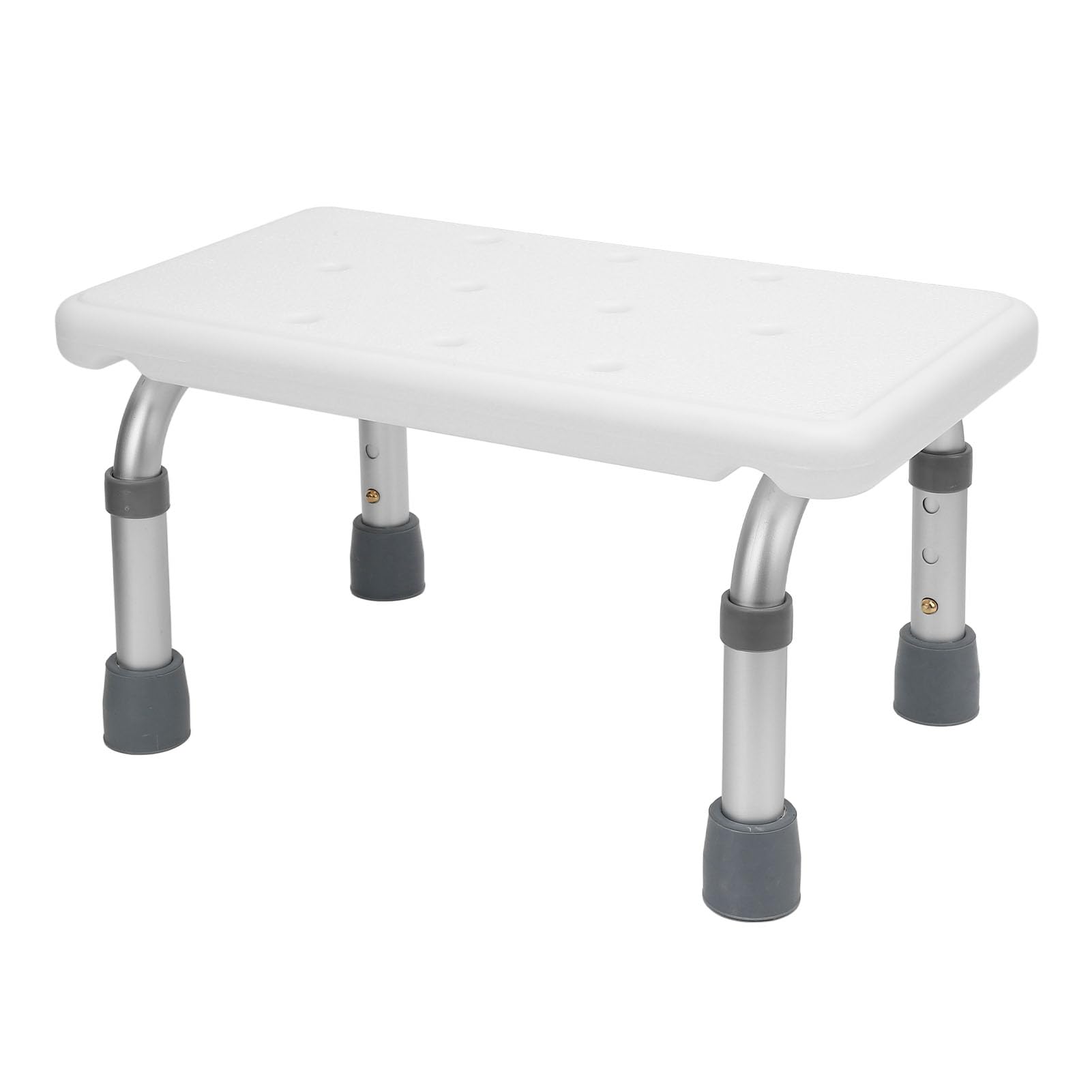 8,5-Zoll-Hocker mit Niedrigen Füßen, 3-Fach Höhenverstellbare Duschbank, Tragbarer Badezimmer-Tritthocker, Aluminium-Badestuhl für die Dusche, Waterpr001-Stuhl, Rutschfester