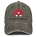 Vintage Washed Cap Massey-Ferguson-Red-Brown Street Dancing Unisex Trucker Adjustable Hats