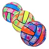 PHENOFICE Ballon De Volley Gonflable Ballon De Plage Lot De 3 Jouets pour Garçon Et Fille...