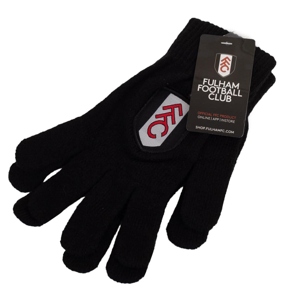 FOCO Officially Licensed Fulham FC Knitted Gloves Junior