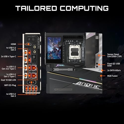 Image of GIGABYTE X870E AORUS Xtreme X3D AI TOP AMD AM5, E-ATX, Supports AMD Ryzen 9000 /8000 /7000 Series Processors, DDR5, 24+2+2 Total Power Phase, 5X M.2, PCIe 5.0, USB4 Type-C, WIFI7, 5-Year Warranty