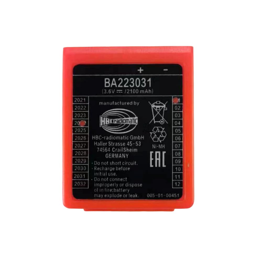 Giobbiy 2100mAh 3.6V BA223031 Rechargeable Battery for HBC Wireless Romote Control (3.6 Volt, 2.1 Ah, Ni-MH, Rechargeable)