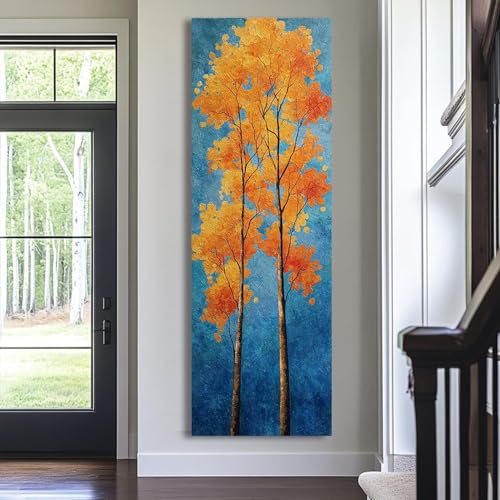 Tableau sur toile impression verticale allongée affiche artistique 60x180