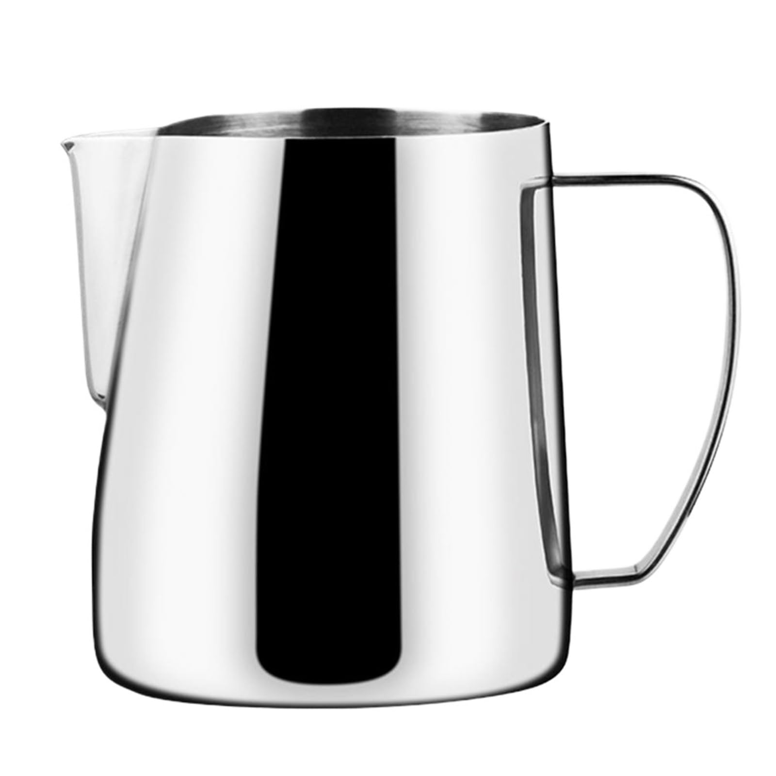 Jarra humeante de café acero inoxidable, taza espuma leche, jarra Latte, Espumador grueso, 2 uds Para Espumar(Silvery 450ML)