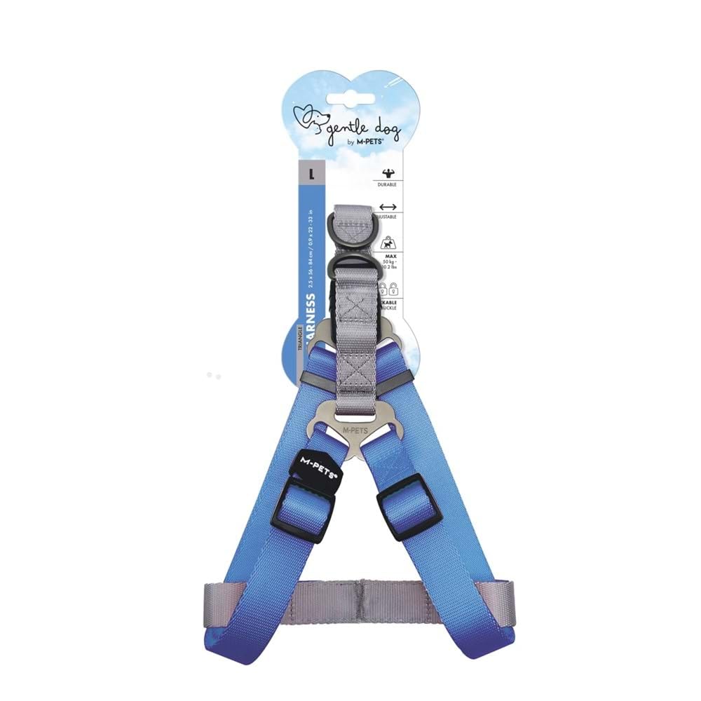 M-PETS GENTLE DOG TRİANGLE GÖĞÜS TASMASI BLUE (L)
