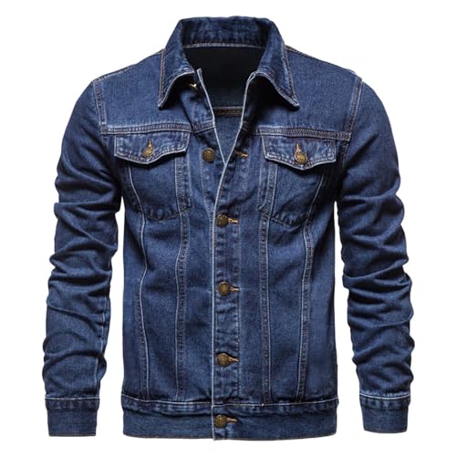 Chaqueta vaquera occidental para hombre, abrigo de vaquero con botones, chaqueta clásica de camionero, casual, ropa de exterior, chaquetas occidentales sin forro, camisas ligeras, abrigos de ajuste