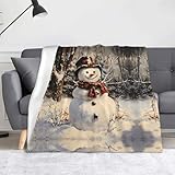 Investi in una coperta di alta qualità che resisterà alla prova del tempo con la nostra coperta WZYWHJ Snowman in snow scene Picture Blanket Throw. Realizzata in 100% poliestere, questa coperta non è solo calda e