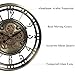 CLXEAST 28 Inch Large Moving Gear Wall Clock for Living Room Decor, Modern Farmhouse Wall Clock for Home Office,Brass Gold,House Warming Gifts New Home