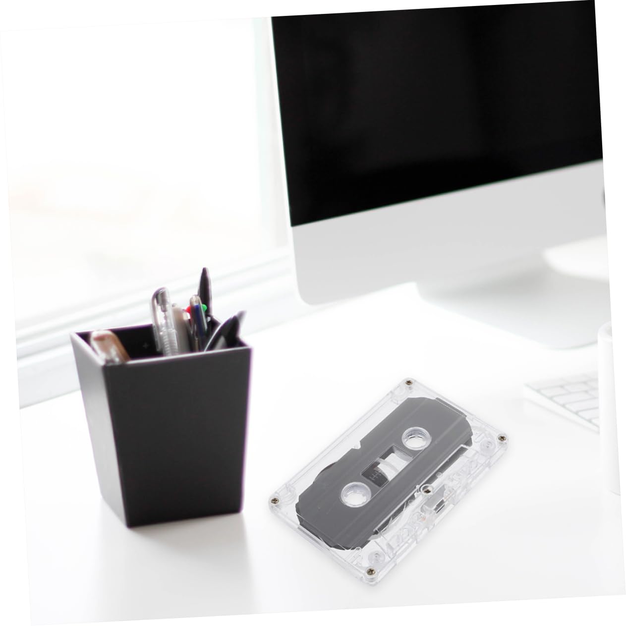 HOMOCONO 8 Pcs Retro Style Recordable Empty Cassette Tapes 30-Blank Cassette Tapes