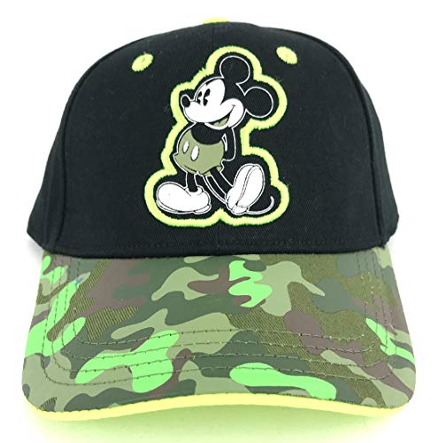 Mickey Mouse Black and Camo Youth Baseball Hat