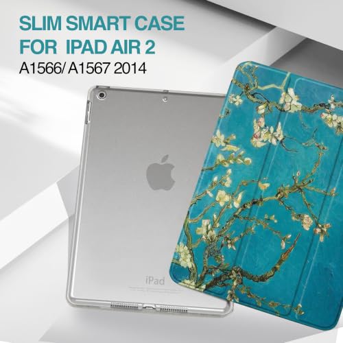 Image of MOCA [Translucent Back] Smart Case for iPad Air 2 (2014 Launched) A1566 A1567 iPad Flip Cover