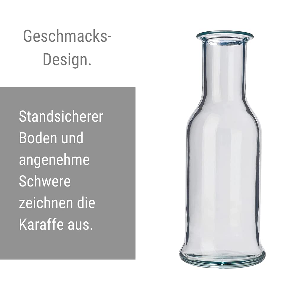 Stölzle Lausitz Glaskaraffe Purity / 6er Set Karaffen 750 ml/Hochwertige Karaffe Glas geeignet als Wasserkaraffe, Karaffe für Limonade, Weinkaraffe/bruchresistent und spülmaschinenfest