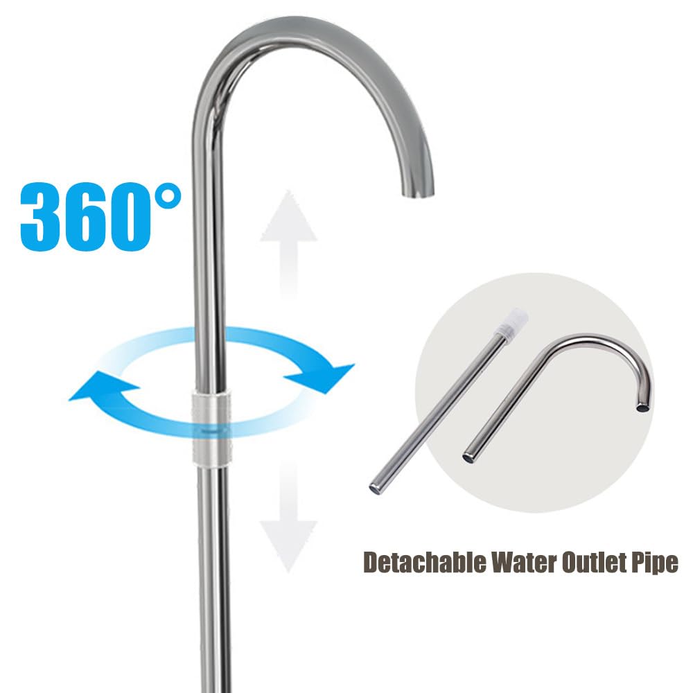 Distributeur d'eau de Bureau,Mini Pompe À Bouteille d'eau de Comptoir À 6 Vitesses avec Affichage LED Bleu,Chargement USB pour Maison,Bureau,Voyages en Plein Air,Camping