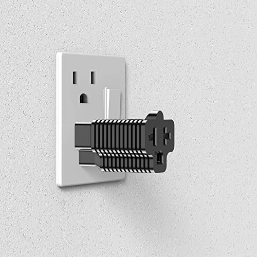 15 Amp Household Ac Plug To 20 Amp Adapter, Nema 5-15P To 5-20R,5-15P To 6-15R,5-15P To 6-20R,T-Blade 20 Amp To 15 Amp Plug Adapter Converter, 15A 125V To 20A 250V Adapter #TOP4
