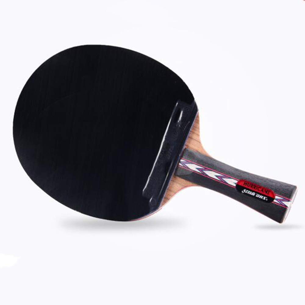 Mazza da ping pong professionale, racchetta competizione con custodia, 5 strati di legno puro / 7 stelle/manico corto