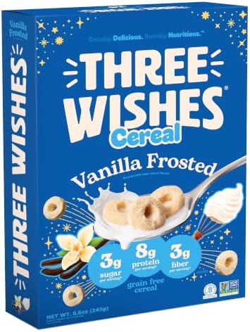 - Gluten Free Protein Cereal Grain Free Vegan, Vanilla Frost 1pk