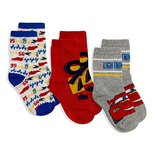 Disney Cars Lightning Socks Set of 3 Pairs for Child Cotton Socks 5677