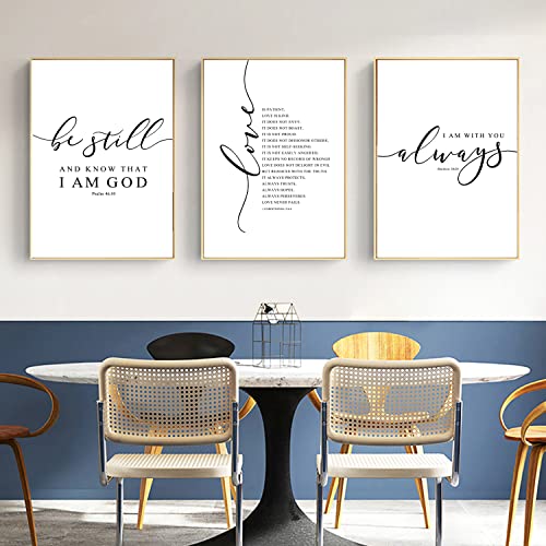 Bible Verse Wall Art Decor Scripture Canvas Wall Art Christian Wall Art Inspirational Wall Art Scripture Bible Verse Posters Christian Pictures Paintings For Living Room Bedroom 12X16 Inch Unframed #TOP3