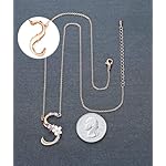 Flower Initial Letter Necklace Pink Red Blue Simulated Pearl Pendant Name Jewelry Made with Austrian Crystals Rose Gold Plated Anniversary Birthday Gifts for Women,18"+2" - Image 4